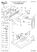 TOP AND CONSOLE, LIT/OPTIONAL Diagram and Parts List for LGR7646JT1  Whirlpool Dryer