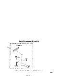 MISCELLANEOUS Diagram and Parts List for LA6300XPW2  Whirlpool Washer