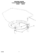 HEATER PARTS Diagram and Parts List for KUDS01VMMT7  KitchenAid Dishwasher