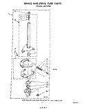 BRAKE AND DRIVE TUBE Diagram and Parts List for LA5311XPW5  Whirlpool Washer