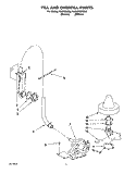 FILL AND OVERFILL Diagram and Parts List for KUDH230B0  KitchenAid Dishwasher