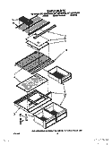 SHELF Diagram and Parts List for 8ET16ZKXWW00  Whirlpool Refrigerator