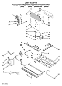 UNIT PARTS Diagram and Parts List for GX5FHTXTQ00  Whirlpool Refrigerator