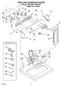 SECTION Diagram and Parts List for LEQ8100KQ1  Whirlpool Dryer