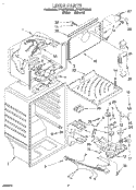 LINER Diagram and Parts List for ET18ZKXDW02  Whirlpool Refrigerator