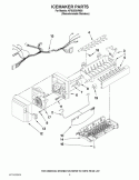 ICEMAKER PARTS Diagram and Parts List for KFIS25XVMS8  KitchenAid Refrigerator
