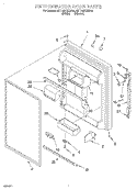 REFRIGERATOR DOOR Diagram and Parts List for 6ET19DKXDN02  Whirlpool Refrigerator