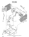 UNIT Diagram and Parts List for AC1504XS0  Whirlpool Air Conditioner