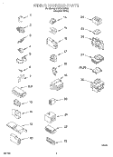 WIRING HARNESS Diagram and Parts List for 6LSC8255EQ0  Whirlpool Washer