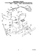 CONTROL PARTS Diagram and Parts List for ED5FHAXSQ03  Whirlpool Refrigerator