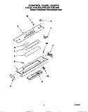 CONTROL PANEL Diagram and Parts List for GY396LXGB0  Whirlpool Range