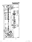 GEARCASE Diagram and Parts List for TAWL610WW0  Estate Washer