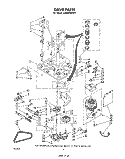 DRIVE Diagram and Parts List for LA9800XPW1  Whirlpool Washer
