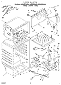 LINER Diagram and Parts List for 8ET20ZKXDG02  Whirlpool Refrigerator