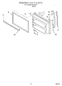 FREEZER DOOR, LIT/OPTIONAL Diagram and Parts List for 3XKVN490F00  Whirlpool Refrigerator