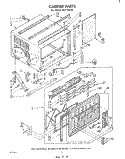 CABINET Diagram and Parts List for ALF15040  Whirlpool Air Conditioner