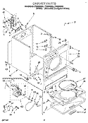 SECTION Diagram and Parts List for LEV6634BN0  Whirlpool Dryer