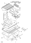 SHELF, OPTIONAL Diagram and Parts List for ET21UKXJW00  Whirlpool Refrigerator