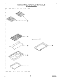 OPTIONAL GRILLE MODULE Diagram and Parts List for RC8920XAH0  Whirlpool Cooktop