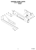 CONTROL PANEL PARTS, OPTIONAL PARTS (NOT INCLUDED) Diagram and Parts List for KDSS907SSS02  KitchenAid Range