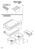 SHELF Diagram and Parts List for TT18TKXKQ00  Estate Refrigerator