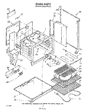 OVEN Diagram and Parts List for RF4900XLW2  Whirlpool Range