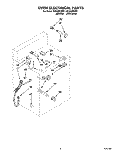 OVEN ELECTRICAL Diagram and Parts List for SF365BEWN1  Whirlpool Range
