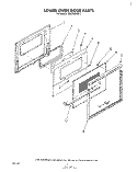 LOWER OVEN DOOR , LITERATURE AND OPTIONAL Diagram and Parts List for RB220PXK1  Whirlpool Wall Oven