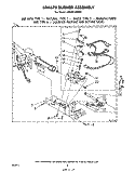 694670 BURNER ASSEMBLY Diagram and Parts List for LG5781XMW2  Whirlpool Dryer