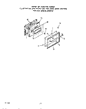 OVEN DOOR Diagram and Parts List for 2453WAA  Roper Range