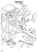 LINER PARTS Diagram and Parts List for IST143300  Inglis Refrigerator
