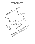 DOOR AND BROILER Diagram and Parts List for RS600BXYH0  Whirlpool Range