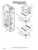FREEZER LINER PARTS Diagram and Parts List for ISC23CDEXY01  Whirlpool Refrigerator