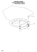 HEATER PARTS Diagram and Parts List for KUDS01DLSP6  KitchenAid Dishwasher