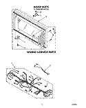 DOOR, WIRING HARNESS, LIT/OPTIONAL Diagram and Parts List for MH7100XYB0  Whirlpool Microwave