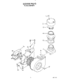 BLOWER Diagram and Parts List for KUDP220T1  KitchenAid Dishwasher