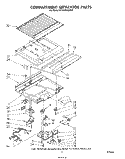 COMPARTMENT SEPARATOR Diagram and Parts List for ET18HMXSW04  Whirlpool Refrigerator