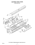 CONTROL PANEL Diagram and Parts List for RB270PXK3  Whirlpool Wall Oven