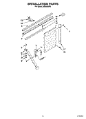 INSTALLATION PARTS Diagram and Parts List for ACQ304XR3  Whirlpool Air Conditioner