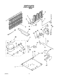 UNIT Diagram and Parts List for 3XKVN515001  Whirlpool Refrigerator