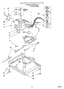 MACHINE BASE Diagram and Parts List for LSQ8520JQ0  Whirlpool Washer