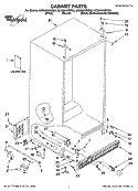 CABINET PARTS Diagram and Parts List for GC5NHAXSQ02  Whirlpool Refrigerator