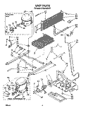 UNIT Diagram and Parts List for ET20DKXSW01  Whirlpool Refrigerator