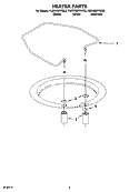 HEATER PARTS Diagram and Parts List for KUDW02FRSS3  KitchenAid Dishwasher