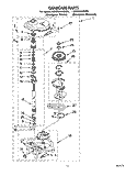 GEARCASE Diagram and Parts List for LSC8244BZ0  Whirlpool Washer
