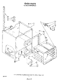 OVEN Diagram and Parts List for RM973PXLT2  Whirlpool Microwave Oven Combo