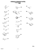 WIRING HARNESS PARTS Diagram and Parts List for IS41000  Inglis Washer