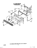 CABINET Diagram and Parts List for MHE10RW0  Roper Microwave