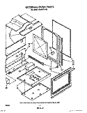 EXTERNAL OVEN Diagram and Parts List for SE960PEPW0  Whirlpool Range