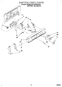 CONTROL PANEL Diagram and Parts List for RF316PXYN2  Whirlpool Range